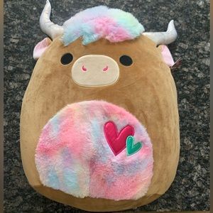Squishmallows Candela the highland cow Valentine’s 16”